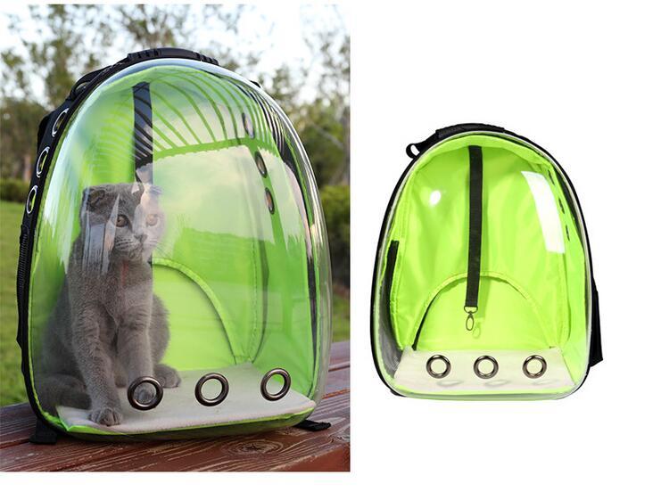 HKM-731091 Transparent Pet Backpack in Solid Colors - Medium Hardness, Plastic Material