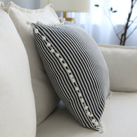 HKM-731219 Geometric Cotton Linen Waist Pillow Cover – Modern Design for Comfort and Style