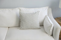 HKM-731219 Geometric Cotton Linen Waist Pillow Cover – Modern Design for Comfort and Style