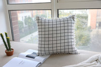 HKM-731219 Geometric Cotton Linen Waist Pillow Cover – Modern Design for Comfort and Style