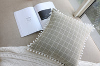 HKM-731219 Geometric Cotton Linen Waist Pillow Cover – Modern Design for Comfort and Style