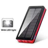 HKM-731283 Large-Capacity 30000 mAh Solar Power Bank with Durable Plastic Shell