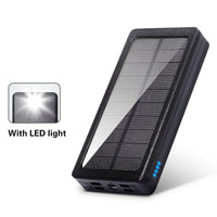 HKM-731283 Large-Capacity 30000 mAh Solar Power Bank with Durable Plastic Shell