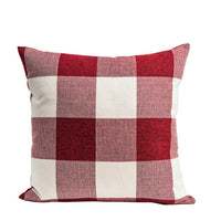 HKM-731283 Plaid Square Pillow Cover 45x45cm - Cushion Cover Only