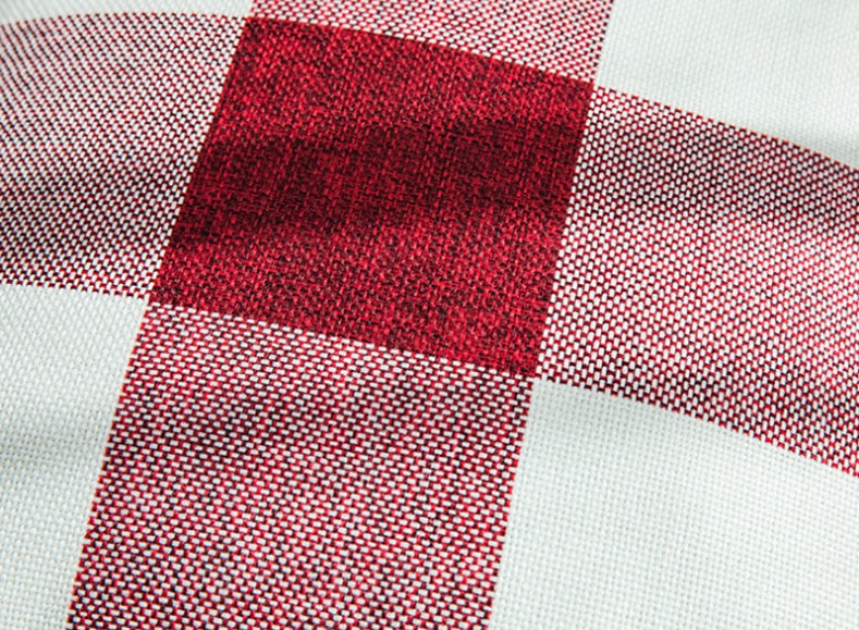 HKM-731283 Plaid Square Pillow Cover 45x45cm - Cushion Cover Only
