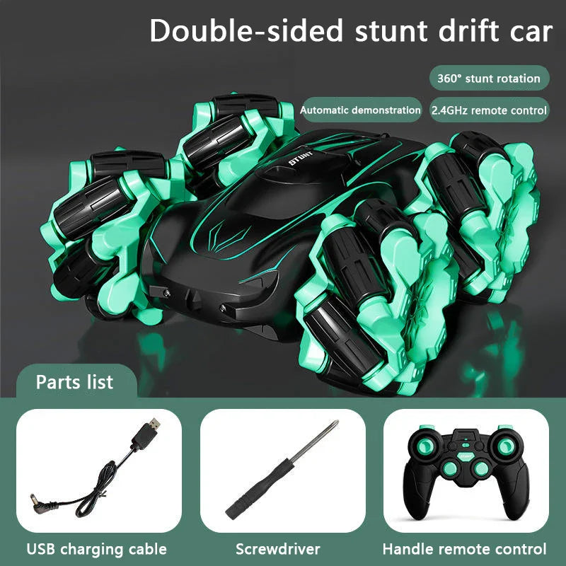 HKM-731475 Gesture Sensing Remote Control Stunt RC Car with 360° Rotate Capability for Indoor and Outdoor Fun