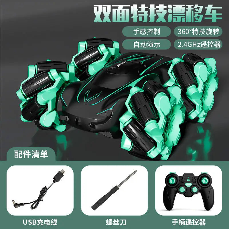 HKM-731475 Gesture Sensing Remote Control Stunt RC Car with 360° Rotate Capability for Indoor and Outdoor Fun