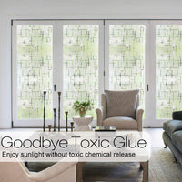 HKM-731603 Frosted Glue-Free Window Film for Privacy – Decorative PVC Glass Film in Various Sizes