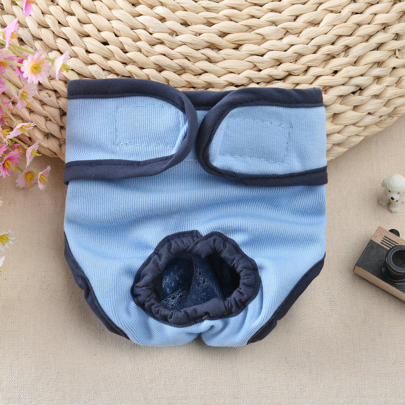 HKM-731667 Dog Velcro Underwear for Small to Large Breeds, Cotton Fabric, Casual Style in Multiple Colors
