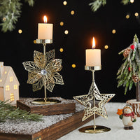 HKM-731667 Wrought Iron Candlestick Candle Tray Decoration for a Romantic Christmas