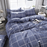 HKM-732371 Heart Design 3-Piece Quilt Cover Set for Dormitory Beds in Multiple Sizes
