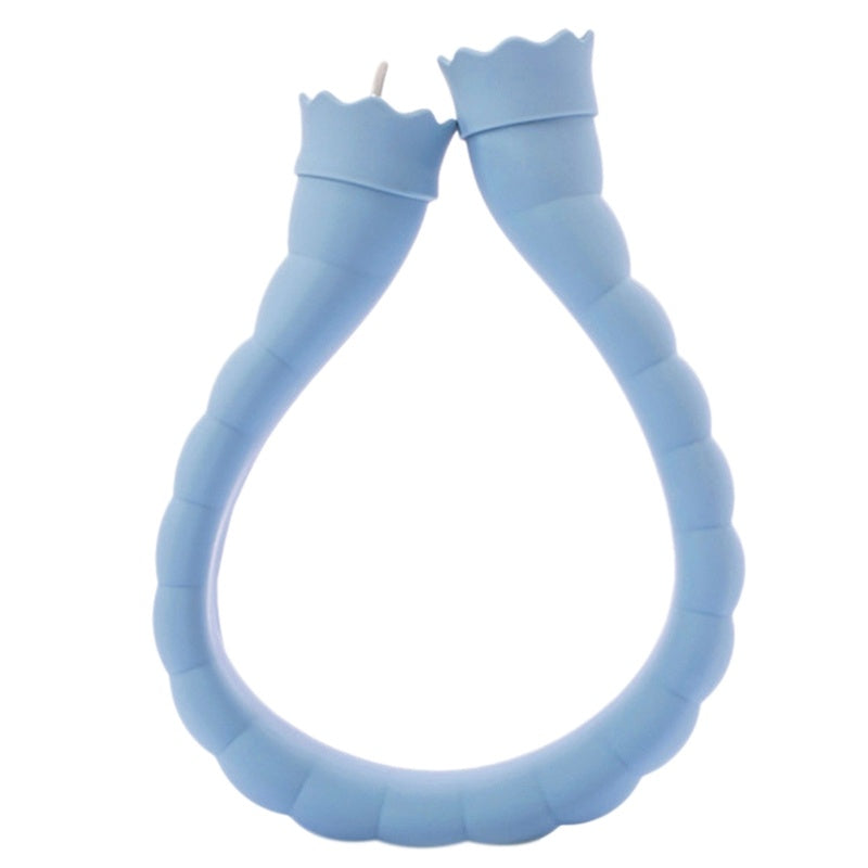 HKM-732435 U-Shape Silicone Hot Water Bag with Knitted Cover for Neck and Shoulder Relief