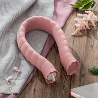 HKM-732435 U-Shape Silicone Hot Water Bag with Knitted Cover for Neck and Shoulder Relief