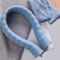 HKM-732435 U-Shape Silicone Hot Water Bag with Knitted Cover for Neck and Shoulder Relief