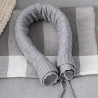 HKM-732435 U-Shape Silicone Hot Water Bag with Knitted Cover for Neck and Shoulder Relief