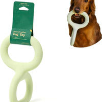 HKM-732499 Durable Rubber Pet Bite Pull Toy - Light Green, 8.9 & 11 Inches Options