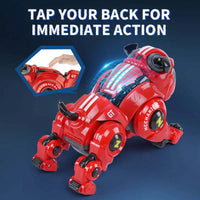 HKM-732627 Programmable Remote Control Robot Dog Toy for Kids - Multi-Function Smart RC Pet with Lights and Sounds