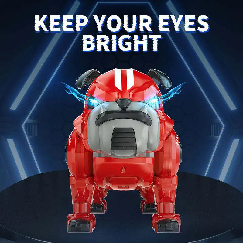 HKM-732627 Programmable Remote Control Robot Dog Toy for Kids - Multi-Function Smart RC Pet with Lights and Sounds