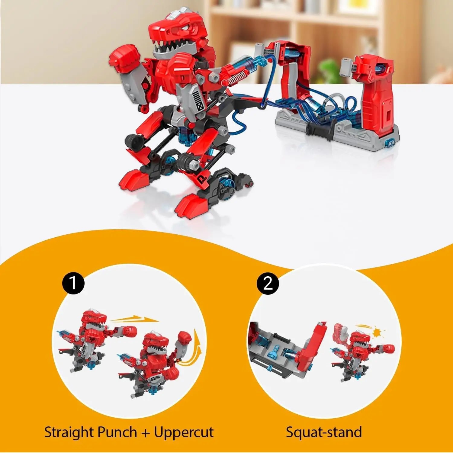 Hydraulic-Powered Battle Robots Building Kit - 348 Pieces STEM Toy for Ages 5 and Up