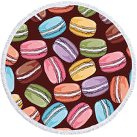 HKM-732755 Round Microfiber Beach Towel - Soft and Lightweight 150x150 cm Size