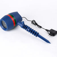 HKM-732819 Waterproof LED Laser Projector with Snowflake and RGBW Patterns for Outdoor Holiday Decoration