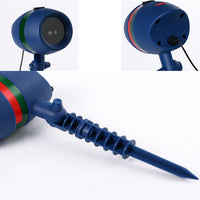 HKM-732819 Waterproof LED Laser Projector with Snowflake and RGBW Patterns for Outdoor Holiday Decoration