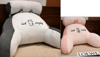 HKM-732883 Ergonomic Large Triangle Reading Pillow with Detachable Soft Lumbar Support for Bedside and Office Use