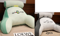 HKM-732883 Ergonomic Large Triangle Reading Pillow with Detachable Soft Lumbar Support for Bedside and Office Use