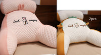 HKM-732883 Ergonomic Large Triangle Reading Pillow with Detachable Soft Lumbar Support for Bedside and Office Use