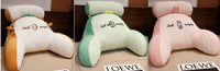 HKM-732883 Ergonomic Large Triangle Reading Pillow with Detachable Soft Lumbar Support for Bedside and Office Use