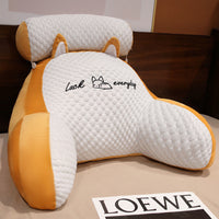 HKM-732883 Ergonomic Large Triangle Reading Pillow with Detachable Soft Lumbar Support for Bedside and Office Use