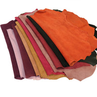 HKM-732883 Goat Suede Leather in Multiple Colors for Crafting and Upholstery (3-5 sq ft)