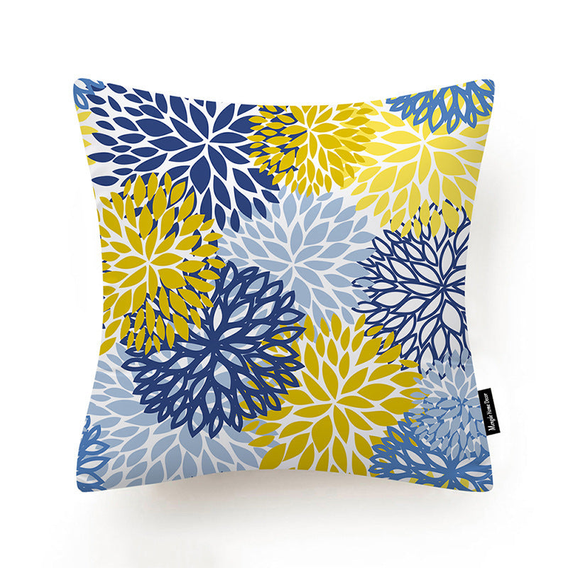HKM-732883 Super Soft Short Fleece Decorative Cushion Cover - Minimalist Design, 45x45CM