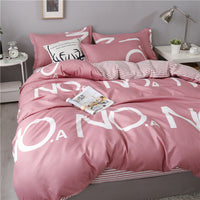 HKM-733011 Cotton Four-Piece Quilt Set for All Seasons - Available in Diverse Colors and Patterns