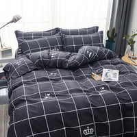 HKM-733011 Cotton Four-Piece Quilt Set for All Seasons - Available in Diverse Colors and Patterns