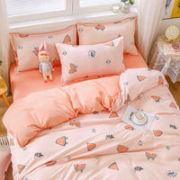 HKM-733011 Cotton Four-Piece Quilt Set for All Seasons - Available in Diverse Colors and Patterns