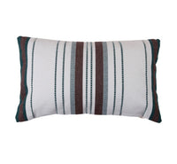 HKM-733331 Rectangular Cotton Striped Pillow for Car Waist and Bedside Backrest 30x50cm