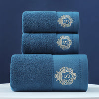 HKM-733779 Pure Cotton Three-Piece Towel Set in Various Colors