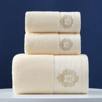 HKM-733779 Pure Cotton Three-Piece Towel Set in Various Colors