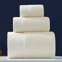 HKM-733779 Pure Cotton Three-Piece Towel Set in Various Colors
