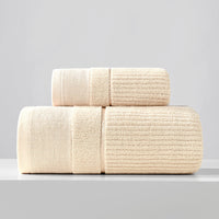 HKM-733779 Pure Cotton Three-Piece Towel Set in Various Colors