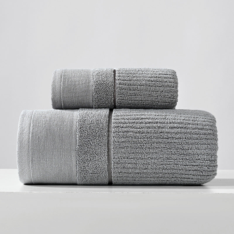 HKM-733779 Pure Cotton Three-Piece Towel Set in Various Colors