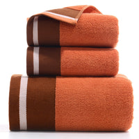 HKM-733779 Pure Cotton Three-Piece Towel Set in Various Colors