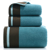 HKM-733779 Pure Cotton Three-Piece Towel Set in Various Colors
