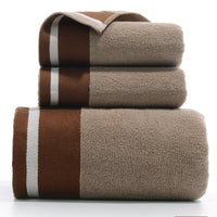 HKM-733779 Pure Cotton Three-Piece Towel Set in Various Colors