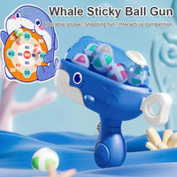HKM-733779 Soft Bullet Whale Ball Launcher for Children - Safe Plastic Toy for Ages 5 and Up