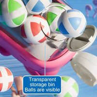 HKM-733779 Soft Bullet Whale Ball Launcher for Children - Safe Plastic Toy for Ages 5 and Up