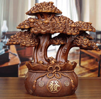 HKM-733971 Resin Lucky Money Tree Decoration for Home, Office, Bar and Restaurant - Available in Various Sizes