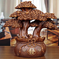 HKM-733971 Resin Lucky Money Tree Decoration for Home, Office, Bar and Restaurant - Available in Various Sizes