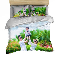 HKM-734035 Three-Piece Cartoon Bedding Set for 1.35m Bed - Digital Print Polyester Fabric